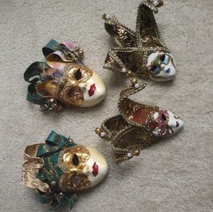 One of a kind hanging wall masks from Italy ✨